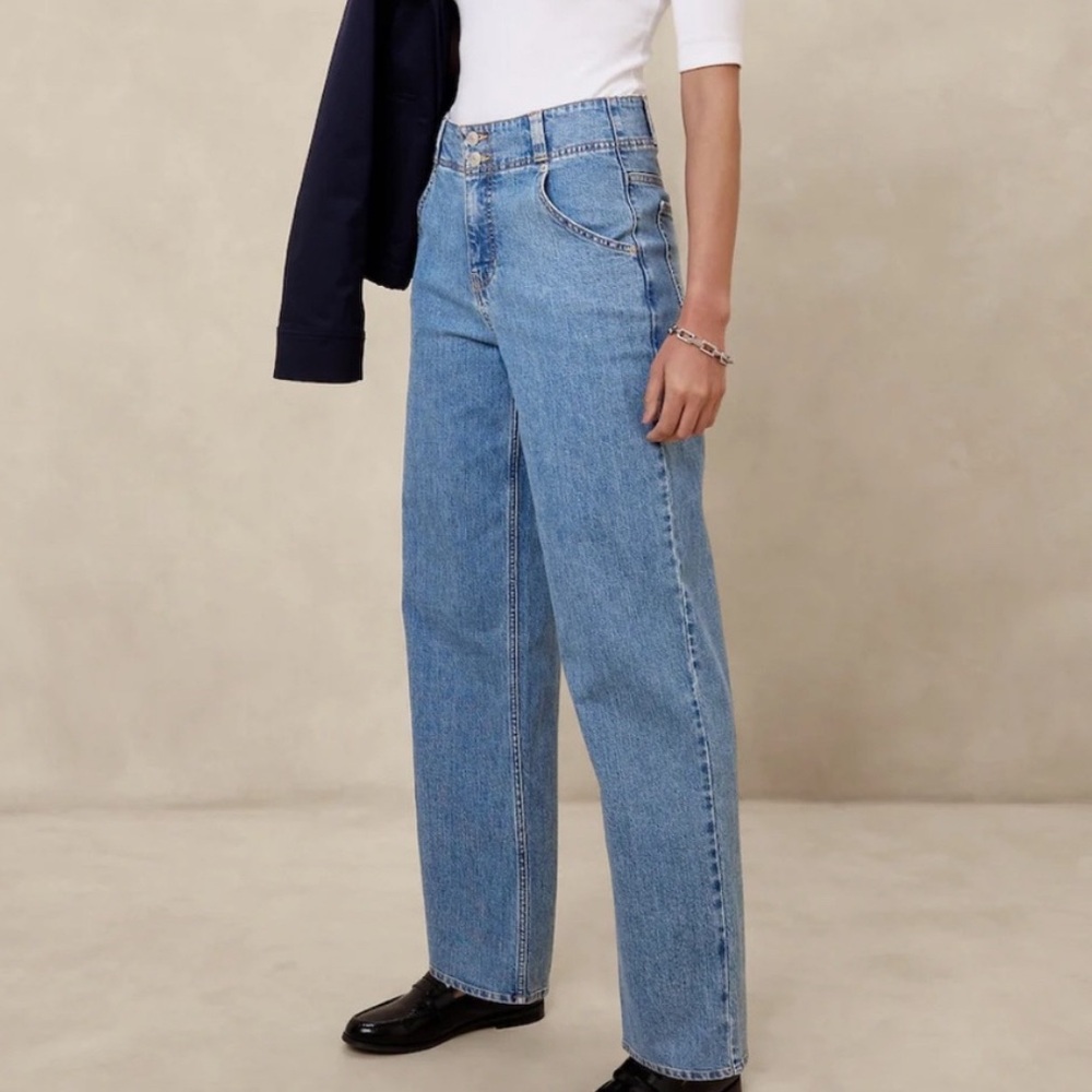 Banana Republic Factory Ultra High-Rise Straight Jean